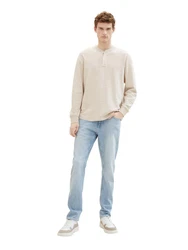 TOM TAILOR 5-Pocket Jeans Khaki/Beige/Hellblau