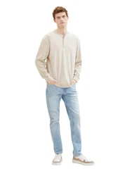 TOM TAILOR 5-Pocket Jeans Khaki/Beige/Hellblau