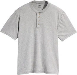 Levi's Rundhalsshirt SS 4 BUTTON HENLEY mit Knopfleiste