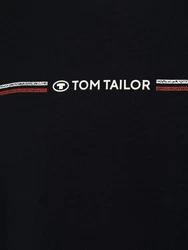 TOM TAILOR T-Shirt mit Print navy/rot/weiß