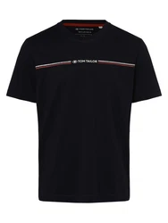 TOM TAILOR T-Shirt mit Print navy/rot/weiß