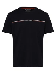 TOM TAILOR T-Shirt mit Print navy/rot/weiß