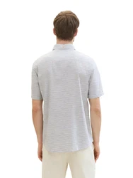TOM TAILOR Kurzarmshirt Grau