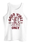 Neverless Tanktop Herren Good Vibes Only Quietsche-Ente Weiß/Rot