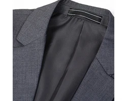 Allthemen Anzugsakko Slim Fit Businesssakko mit 1 Knopf Dunkelblau/Grau/Blau/Dunkelgrau