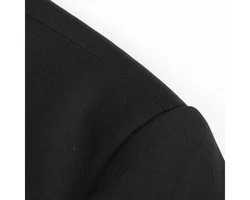 Allthemen Anzugsakko Slim Fit Businesssakko mit 1 Knopf Schwarz