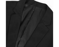 Allthemen Anzugsakko Slim Fit Businesssakko mit 1 Knopf Schwarz