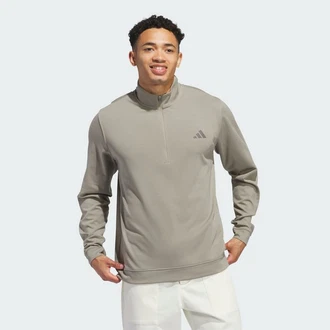 adidas Performance Sweatshirt ELEVATED 1/4-ZIP PULLOVER Hellgrau/Braun/Khaki/Grau/Beige