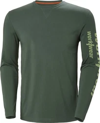 Helly Hansen Longsleeve Logo Dunkelgrün/Grün
