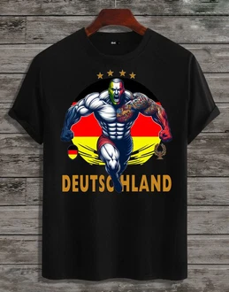 RMK T-Shirt Fan Trikot Rundhals Fußball Deutschland Germany EM 2024
