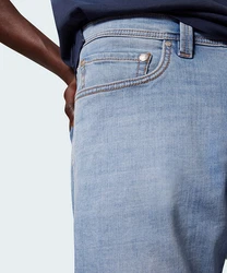 Pierre Cardin 5-Pocket Jeans Lyon Bermuda Blau/Hellblau