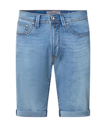 Pierre Cardin 5-Pocket Jeans Lyon Bermuda Blau/Hellblau