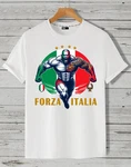 RMK T-Shirt Herren Fan Trikot Fußball Italien EM 2024 Rot/Gelb