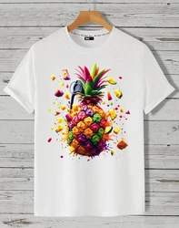 RMK T-Shirt Herren Basic Rundhals Gelb