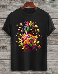 RMK T-Shirt Herren Basic Rundhals Gelb/Schwarz