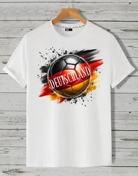 RMK T-Shirt Herren Shirt Trikot Fan Fußball Deutschland Germany EM WM Weiß/Rot/Braun/Blau/Creme/Orange/Dunkelrot