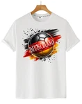 RMK T-Shirt Herren Shirt Trikot Fan Fußball Deutschland Germany EM WM Weiß/Rot/Braun/Blau/Creme/Orange/Dunkelrot