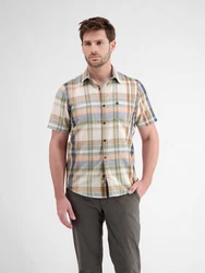 LERROS Hemd Beige/Blau/Mischfarben/Rot/Hellblau