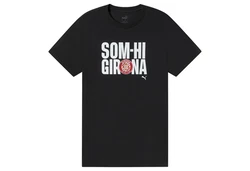 PUMA T-Shirt Girona FC Herren Schwarz/Rot/Braun/Grau