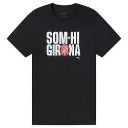 PUMA T-Shirt Girona FC Herren Schwarz/Rot/Braun/Grau