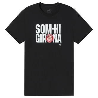 PUMA T-Shirt Girona FC Herren Schwarz/Rot/Braun/Grau