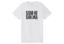 PUMA T-Shirt Girona FC Herren Weiß/Braun/Grau/Gelb/Rot/Dunkelrot