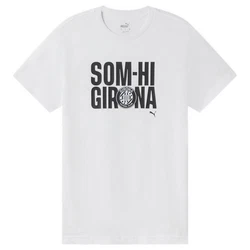 PUMA T-Shirt Girona FC Herren Weiß/Braun/Grau/Gelb/Rot/Dunkelrot