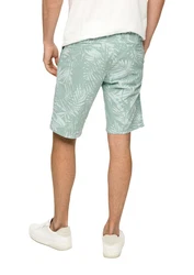 s.Oliver Bermuda mit All-over-Print Weiß/Grün/Hellgrün/Creme