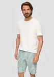 s.Oliver Bermuda mit All-over-Print Weiß/Grün/Hellgrün/Creme