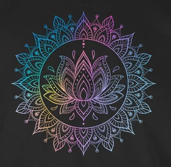 Shirtracer T-Shirt Lotusblume Spirituelle Meditation Mandala 