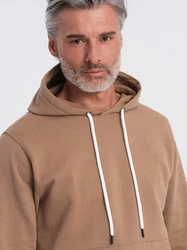 OMBRE Kapuzenpullover Känguru-Sweatshirt Herren Braun/Khaki/Beige
