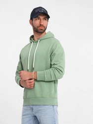 OMBRE Kapuzenpullover Känguru-Sweatshirt Herren Grün/Hellgrün