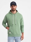 OMBRE Kapuzenpullover Känguru-Sweatshirt Herren Grün/Hellgrün