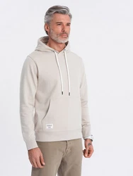 OMBRE Kapuzenpullover Känguru-Sweatshirt Herren Khaki/Beige/Braun/Grau