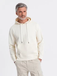 OMBRE Kapuzenpullover Känguru-Sweatshirt Herren Creme/Beige/Khaki/Weiß/Gelb