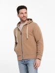 OMBRE Kapuzenpullover BASIC Herren Sweatshirt Braun/Beige/Khaki