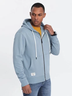 OMBRE Kapuzenpullover BASIC Herren Sweatshirt Blau/Hellblau OMBRE Kapuzenpullover BASIC Herren Sweatshirt Blau/Hellblau