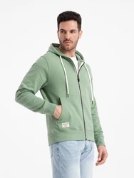 OMBRE Kapuzenpullover BASIC Herren Sweatshirt Grün/Hellgrün/Türkis