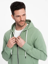 OMBRE Kapuzenpullover BASIC Herren Sweatshirt Grün/Hellgrün/Türkis