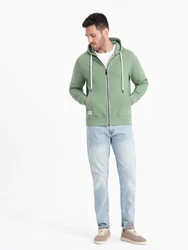 OMBRE Kapuzenpullover BASIC Herren Sweatshirt Grün/Hellgrün/Türkis