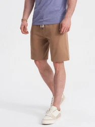 OMBRE Sweatshorts Herrenshorts Beige/Braun/Khaki