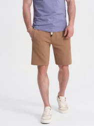 OMBRE Sweatshorts Herrenshorts Beige/Braun/Khaki