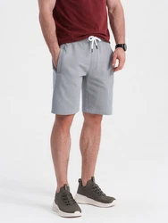 OMBRE Sweatshorts Herrenshorts Hellgrau/Grau