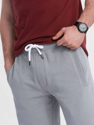 OMBRE Sweatshorts Herrenshorts Hellgrau/Grau