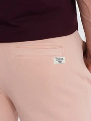 OMBRE Sweatshorts Herrenshorts Beige/Rosa