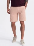 OMBRE Sweatshorts Herrenshorts Beige/Rosa