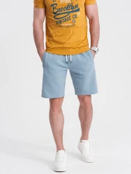OMBRE Sweatshorts Herrenshorts Hellblau/Blau