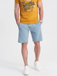 OMBRE Sweatshorts Herrenshorts Hellblau/Blau