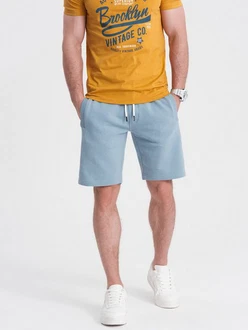 OMBRE Sweatshorts Herrenshorts Hellblau/Blau