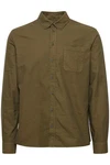 Blend Langarmhemd BLEND BHBugley Dunkelgrün/Khaki
